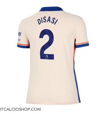 Chelsea Axel Disasi #2 Seconda Maglia Femmina 2024-25 Manica Corta